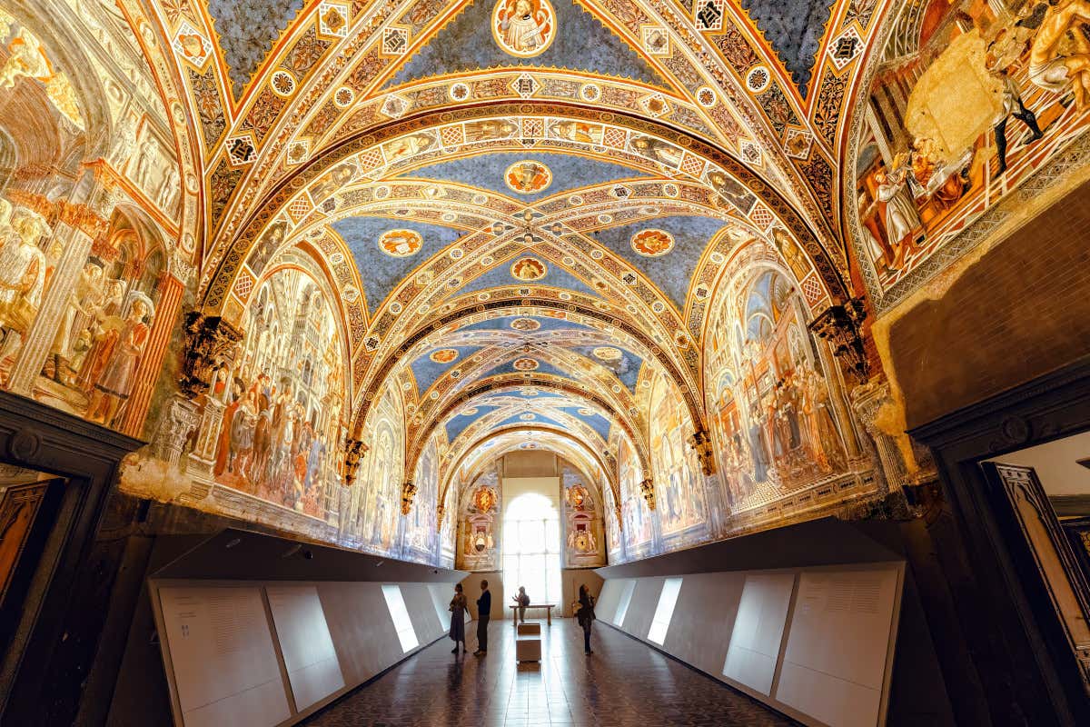 Uno dei corridoi del complesso di Santa Maria della Scala di Siena