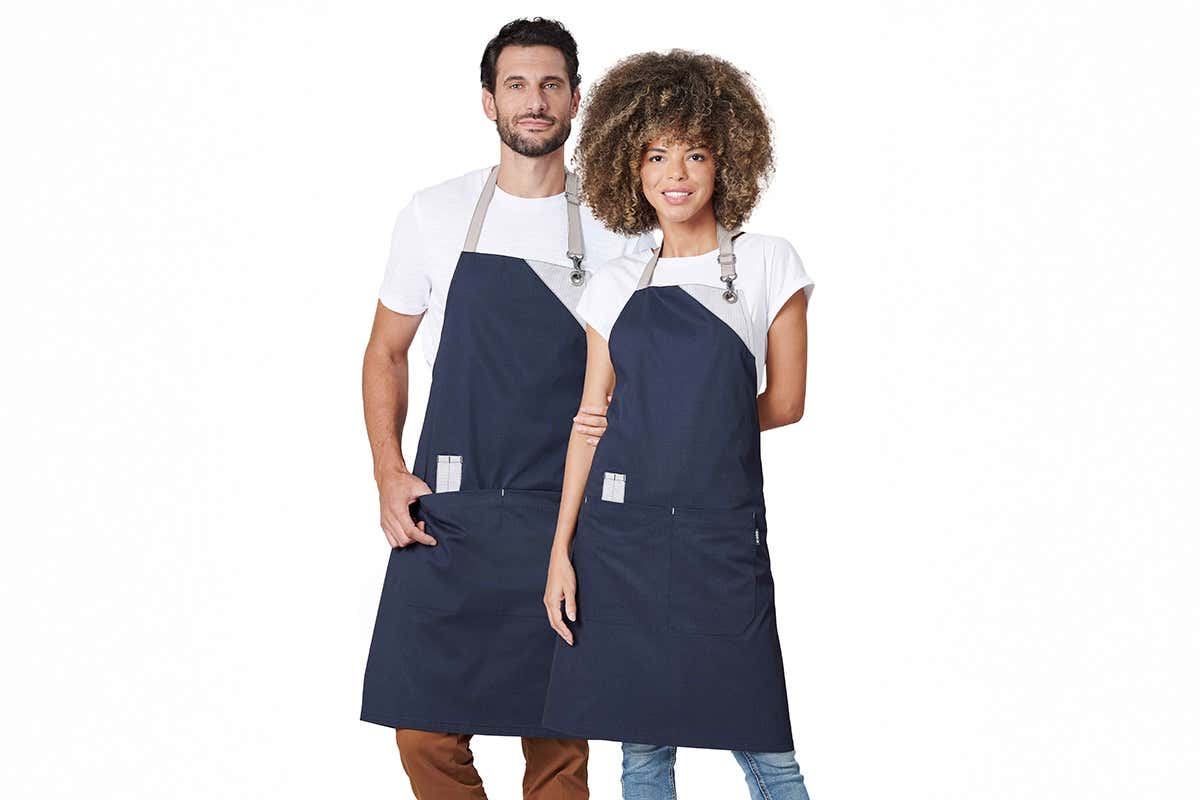 Hedley & Bennett Grembiule Da Chef 'Essenziale' In Tela Di Cotone 340g: Con Tasche E Tracolla Regolabile. Perfetto Per Cucinare E Grigliare. Realizzato A Mano, Resistente E Di Qualità.