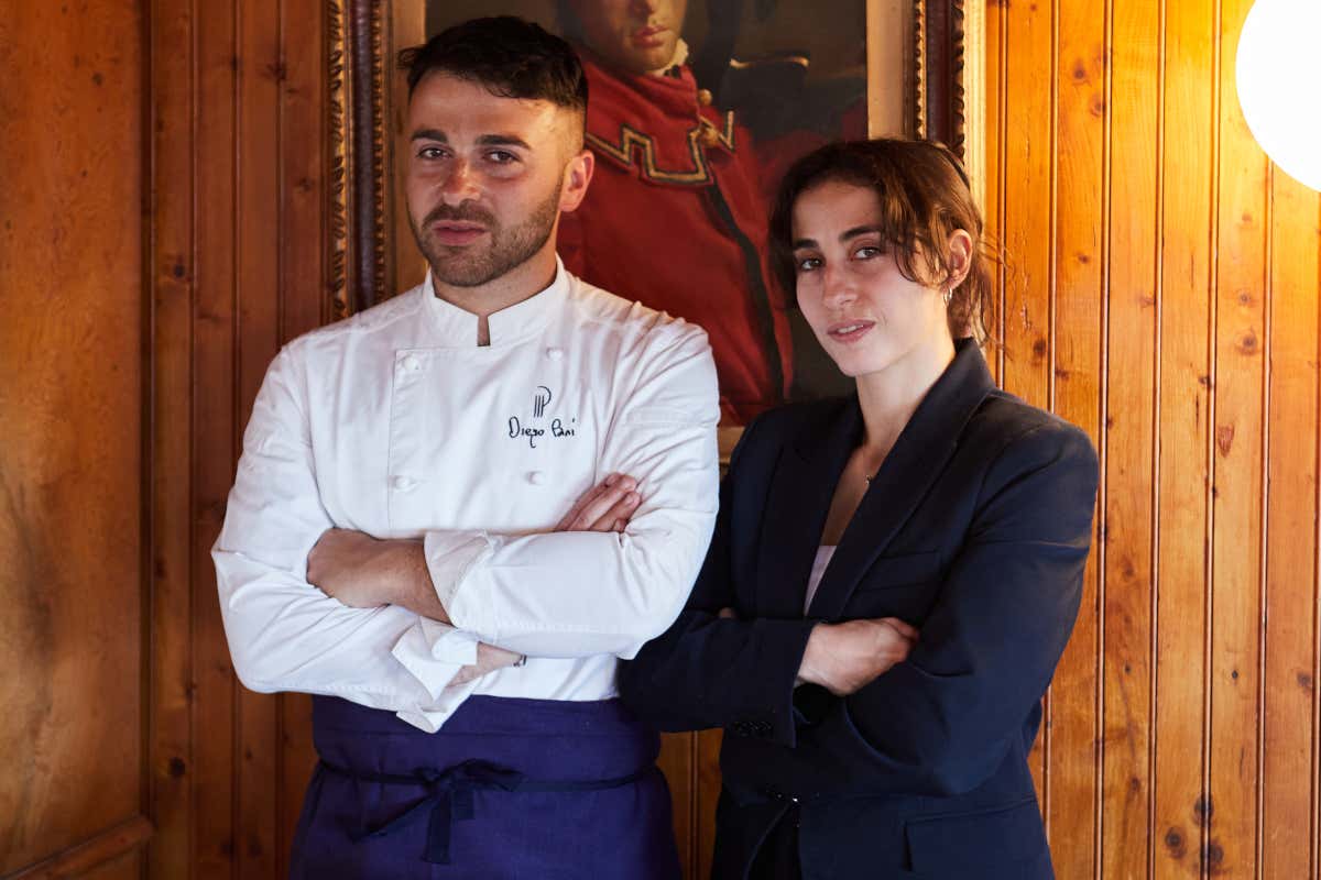 Chef Diego Pani e la sorella Marina, che gestisce la sala del Marco Polo