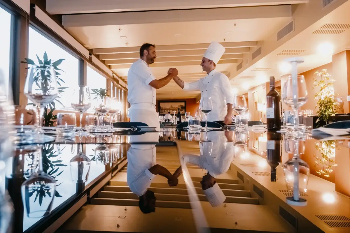 Giovanni Vanacore e Luigi Lionetti&nbsp; Il Sina Chefs' Contest ha fatto tappa al Bernini Bristol di Roma