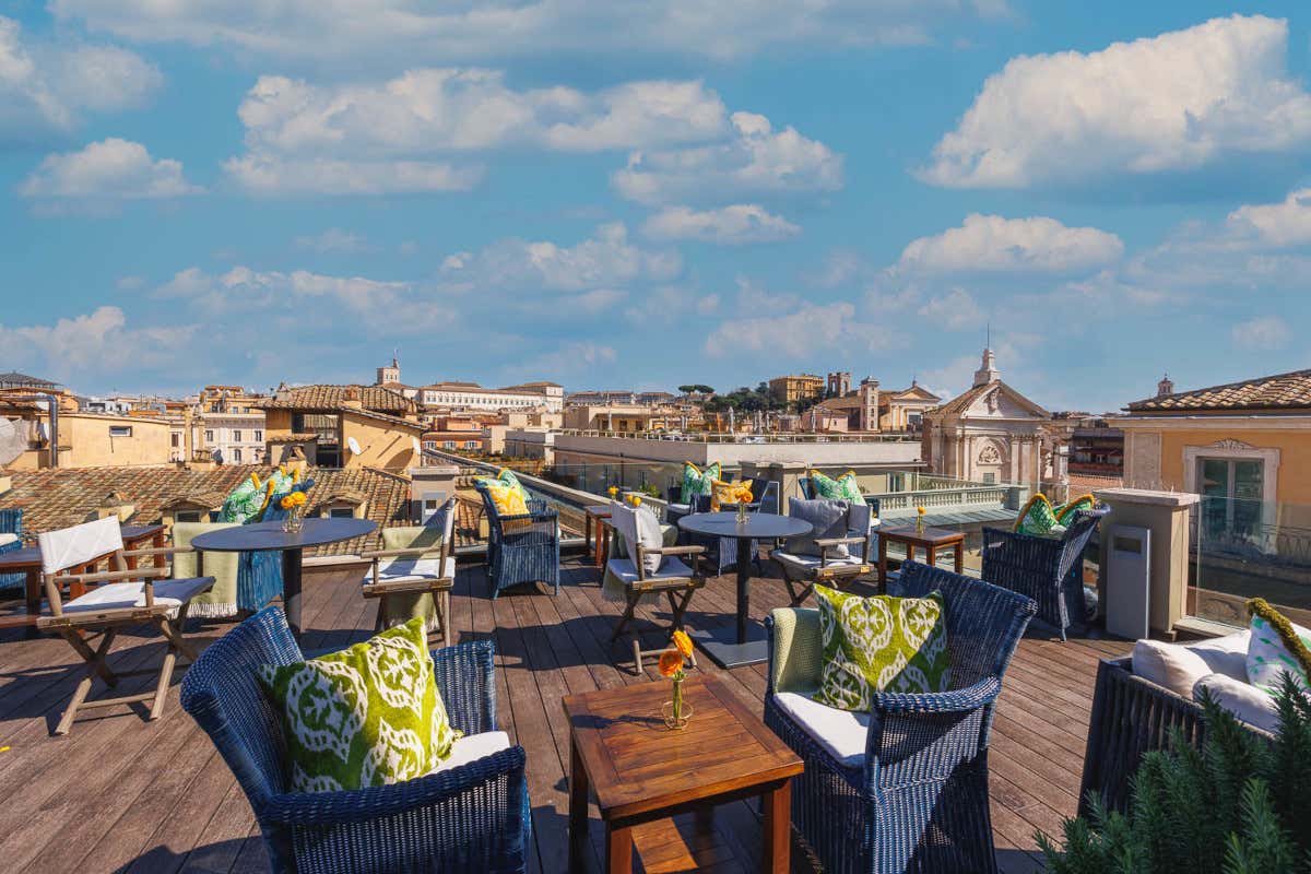 Al Singer Palace di Roma pranzi, aperitivi e cene con vista sulla Capitale