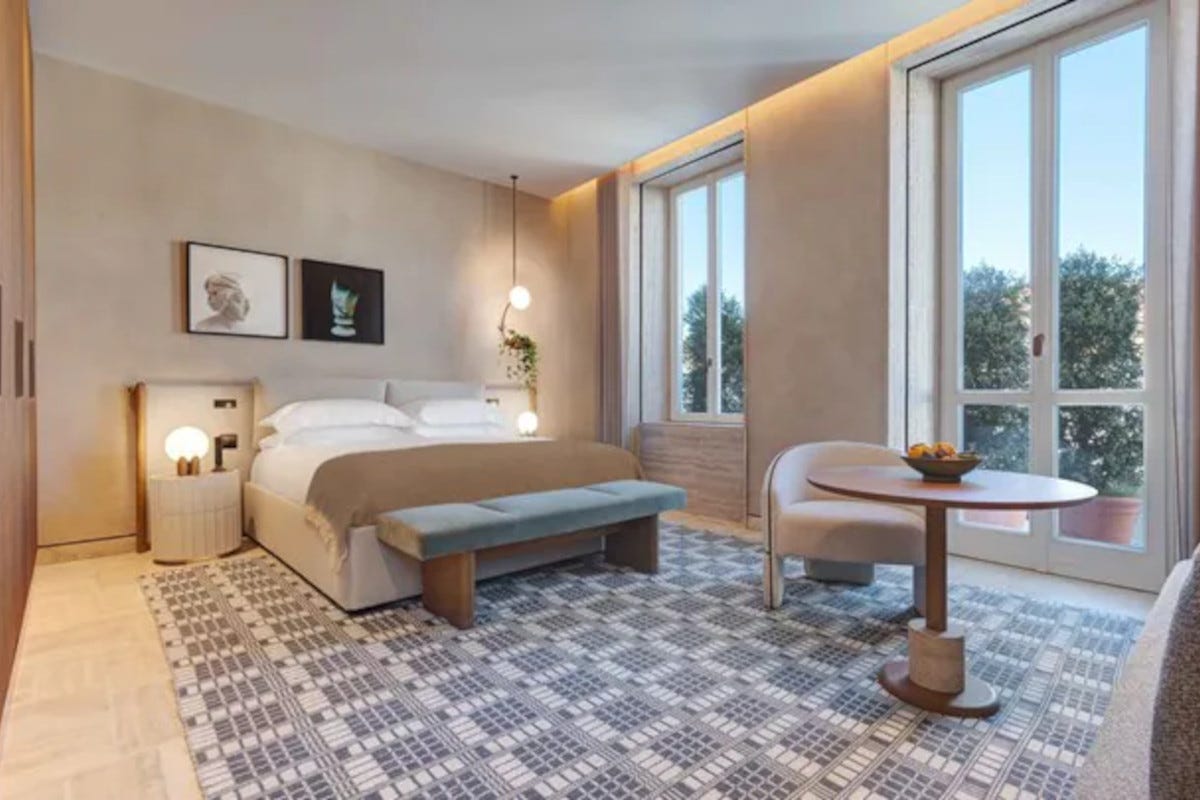 Six Senser Rome, interno di una stanza (foto sito) Six Senses Rome Inaugura il Primo Urban Hotel in Italia
