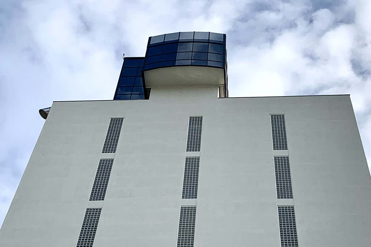La nuova sky room panoramica in vetta allo stabilimento di Collecchio (Pr) Il Bosco del Molino cresce e sviluppa progetti