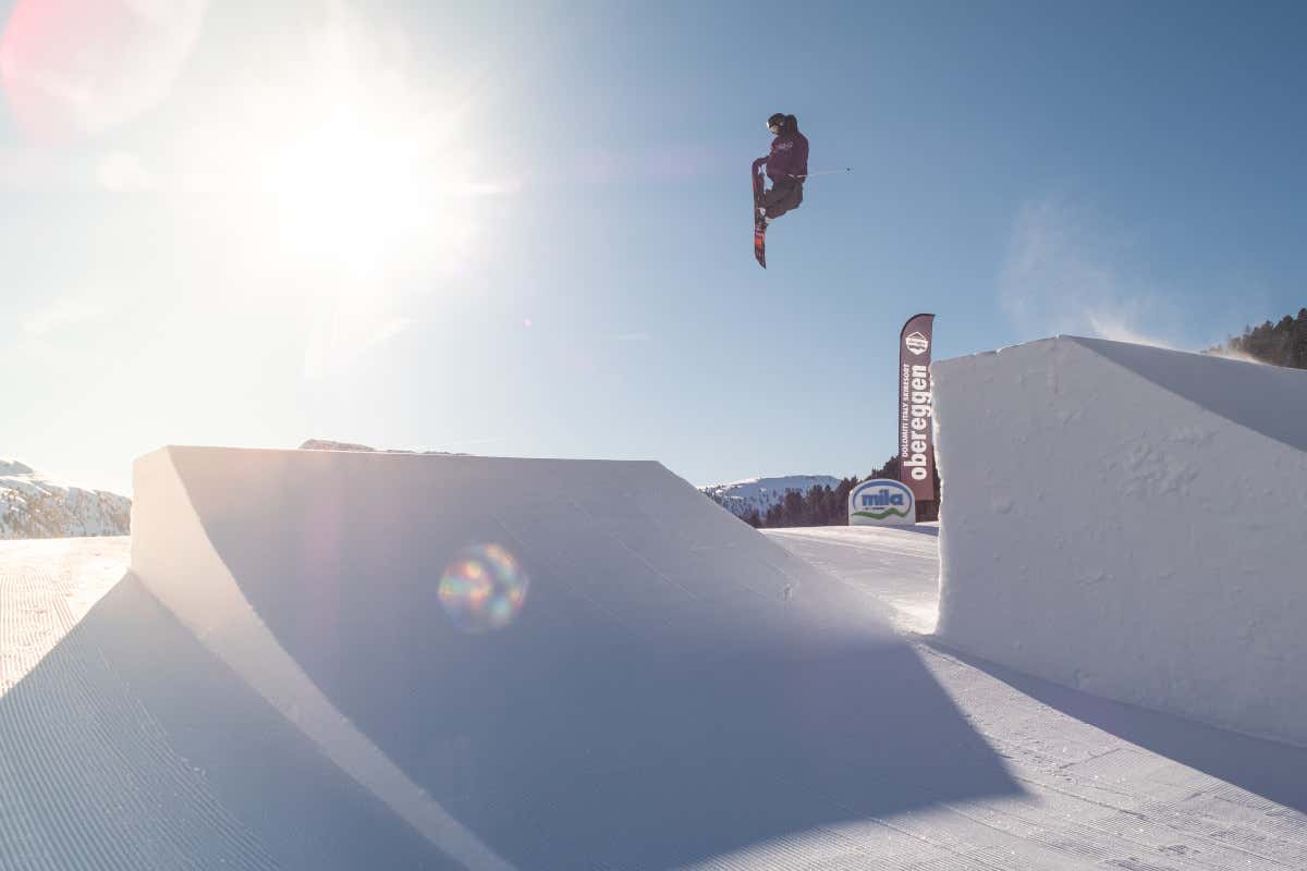 Carezza e Obereggen, il paradiso dello snowboard nel cuore delle Dolomiti