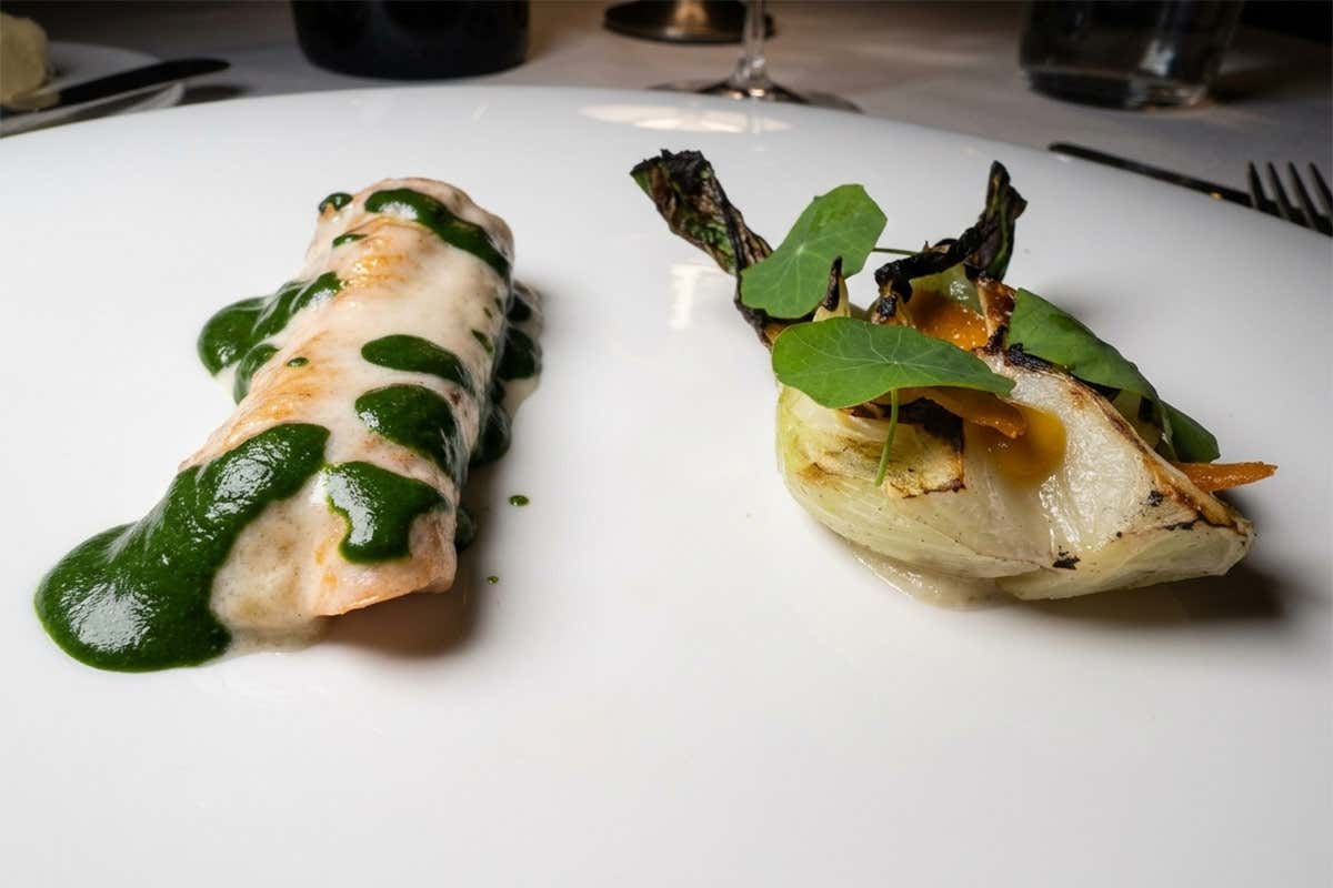 Sogliola, bietola e bottarga - Ristorante Il Fagiano