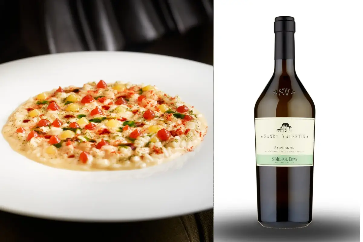 Il risotto di Paolo Lavezzini e il Souvignon Sanct Valentin &ldquo;Sogni estivi&rdquo;, nuovo abbinamento tra ricette d&rsquo;autore e vini della Cantina San Michele Appiano