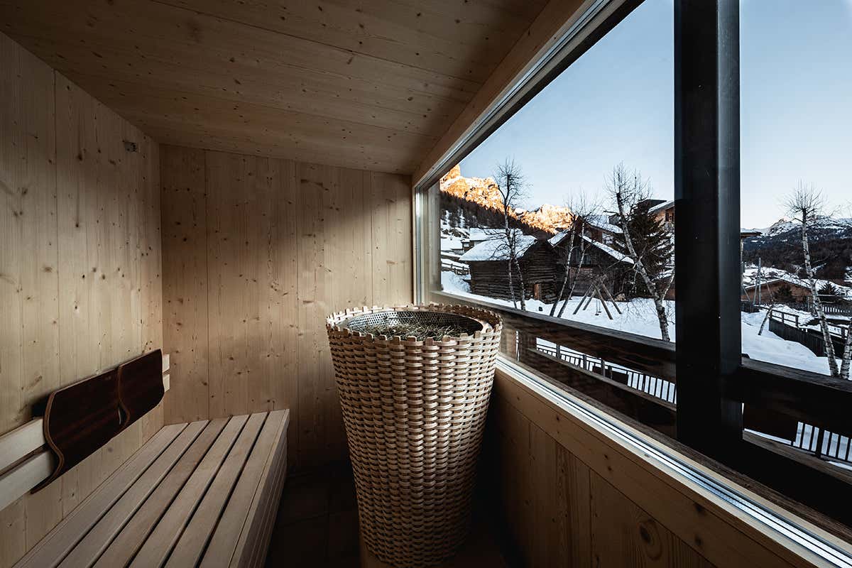 Sauna con vista Vacanze di Natale all’Hotel Fanes: accoglienza famigliare e servizi 5 stelle