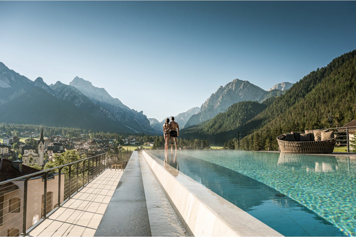 La Spa dell'Excelsior Dolomites Life Resort Cinque spa dove immergersi completamente nella natura
