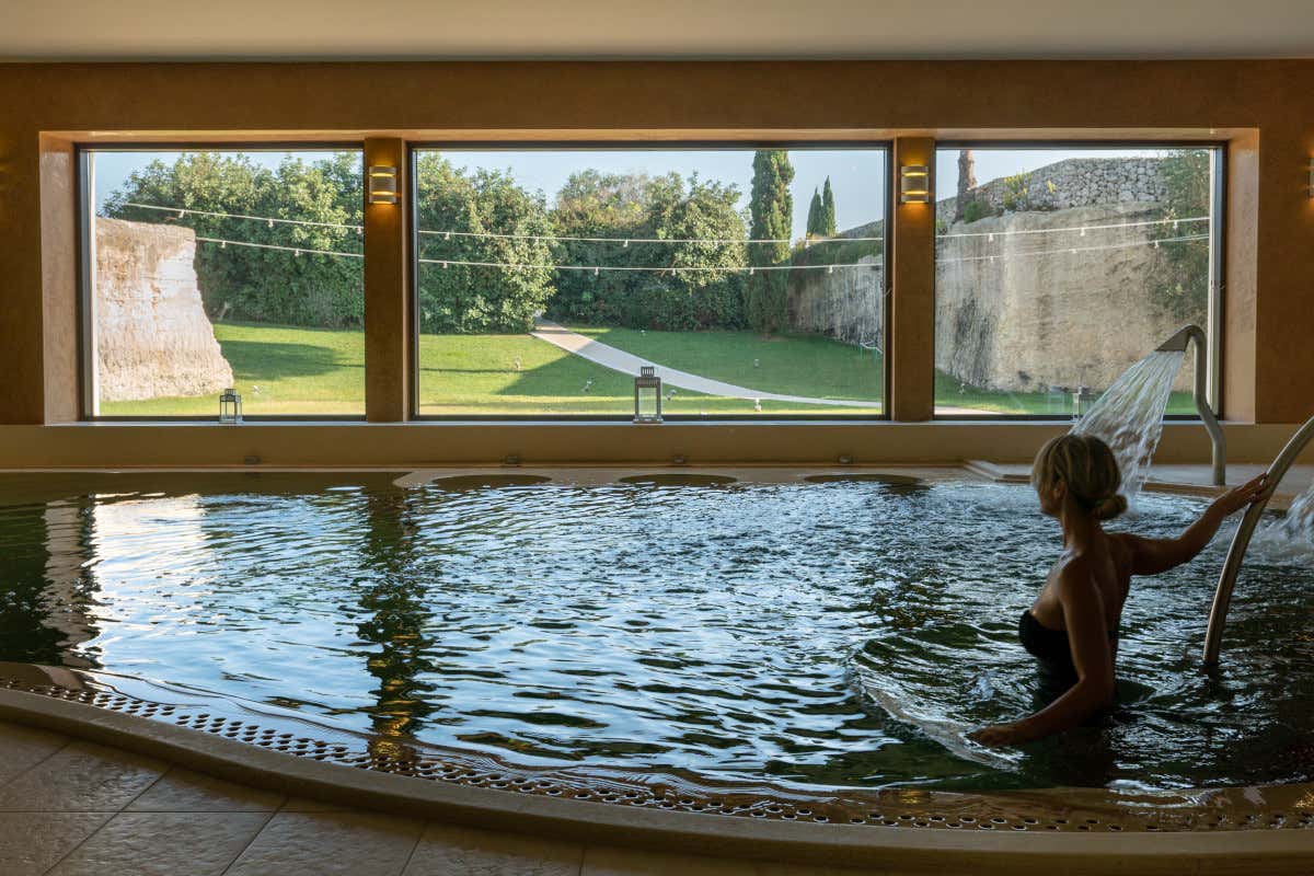 La spa del Mira Hotels Acaya Golf Sei spa dove immergersi completamente nella natura