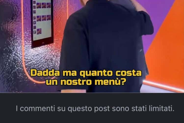 In occasione post sarebbero state limitate le possibilità di commento