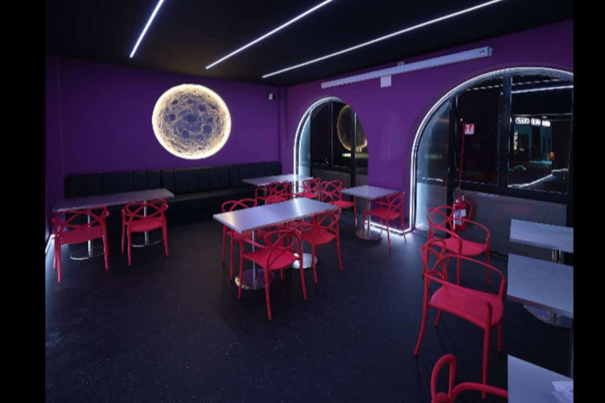 La sala di Space Patty Burger