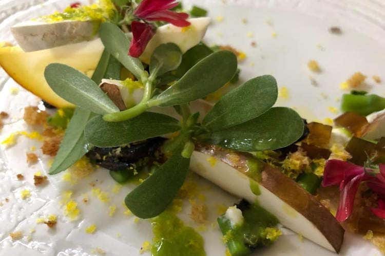 Uno dei piatti proposti da Marcello Spadone - Un pranzo stellato fai-da-te Il pr&ecirc;t &agrave; porter di chef Spadone