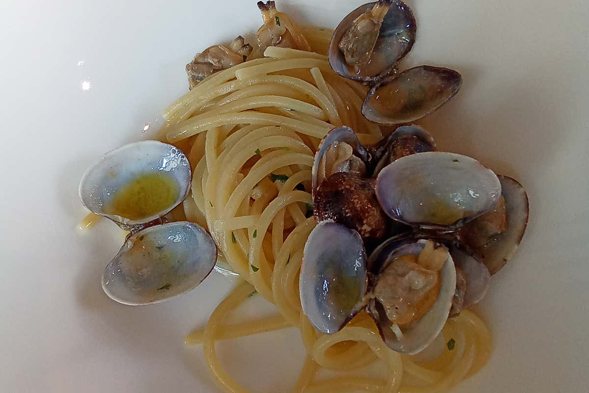 Spaghetti con le vongole Sapori mediterranei a Milano al Ristorante Forte