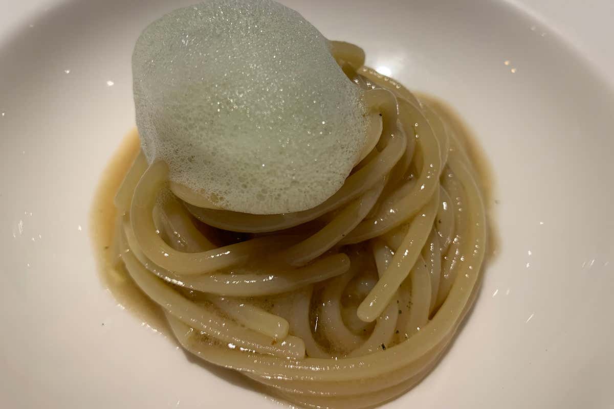 Spaghetti in Cagnone dal menu Piatti firma La cucina di Koinè parla la lingua delle emozioni