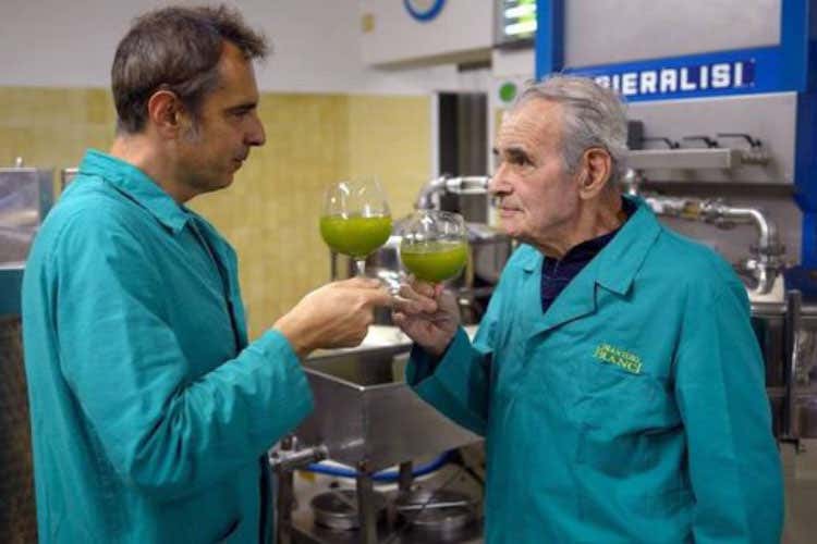 Giorgio Franci e Fernando Franci (Si è spento Fernando Franci 50 anni fa fondò l'omonimo frantoio)