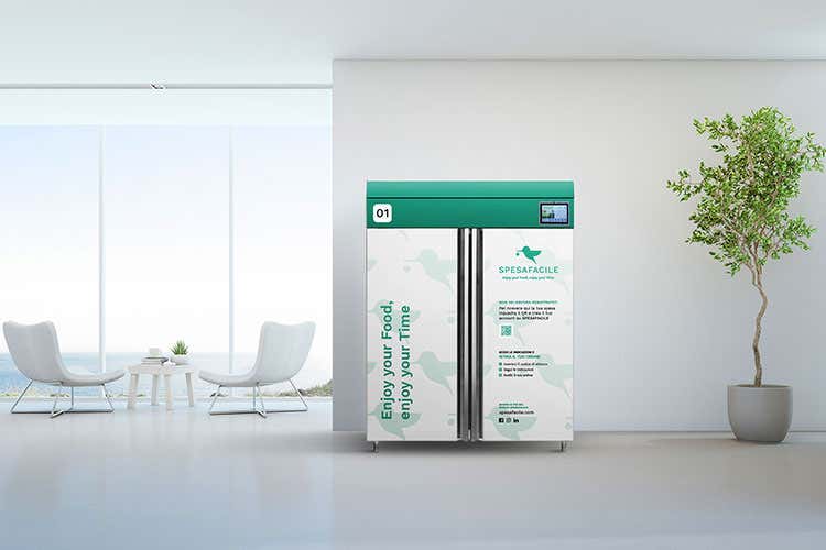 Una delle installazioni di Spesafacile all'interno di uno spazio aziendale - Spesafacile, nuovi finanziamenti Al via l'espansione di MyFridge Una delle installazioni di Spesafacile all'interno di uno spazio aziendale - Spesafacile, nuovi finanziamenti Al via l'espansione di MyFridge
