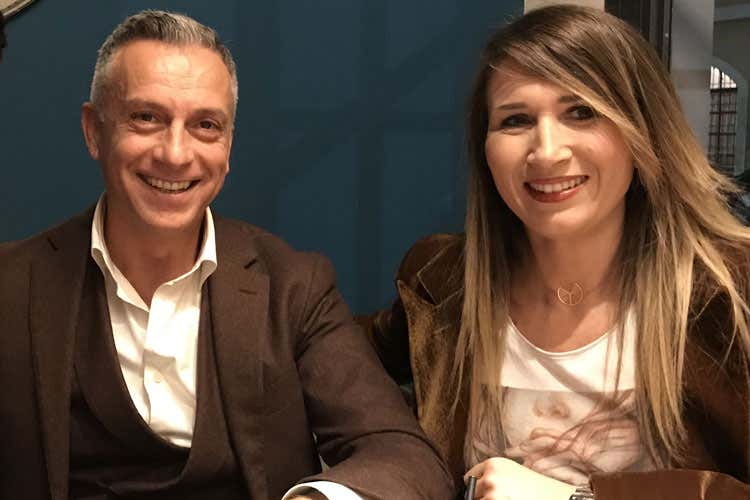 Paolo Piacentini e Michela Reginato (Gli spicchi di gusto di Diego Vitagliano Pizze gastronomiche a Milano da Cocciuto)