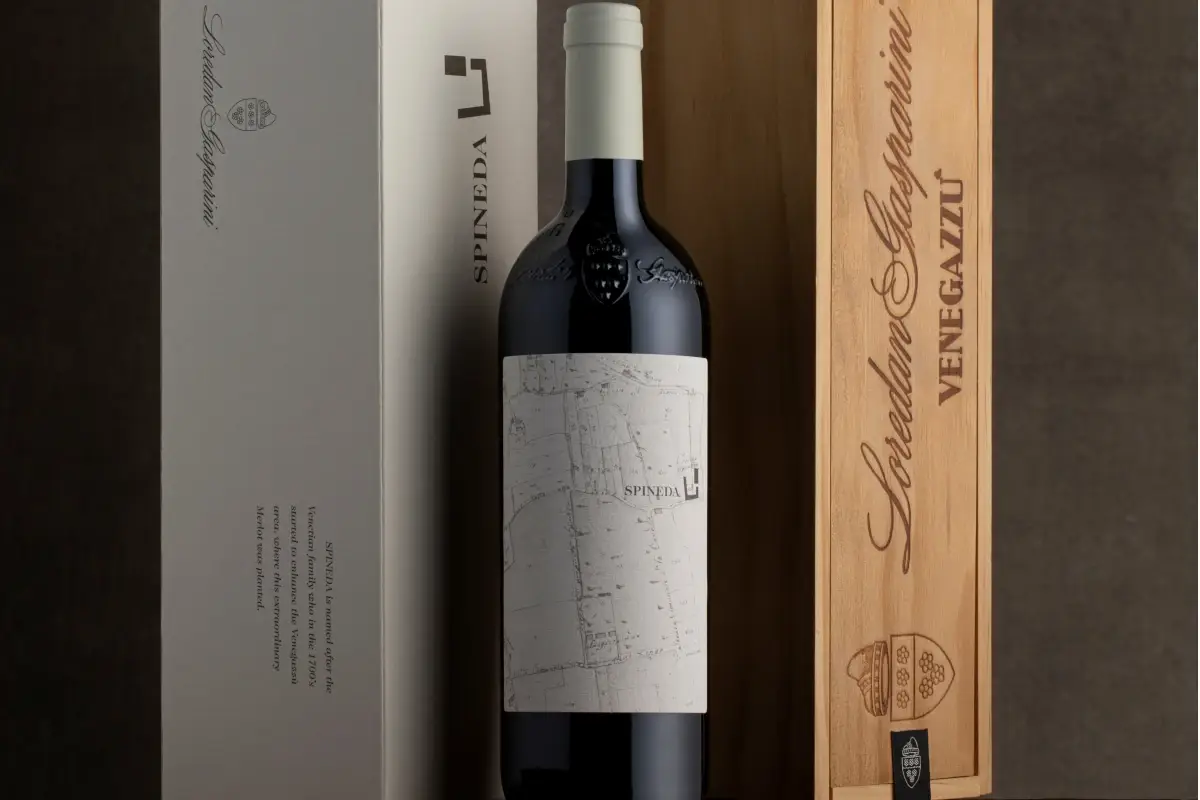 Loredan Gasparini Spineda Merlot Riserva Montello 2017- Colli Asolani Doc Il mappale dell'800 sulle bottiglie di Spineda 100% Merlot