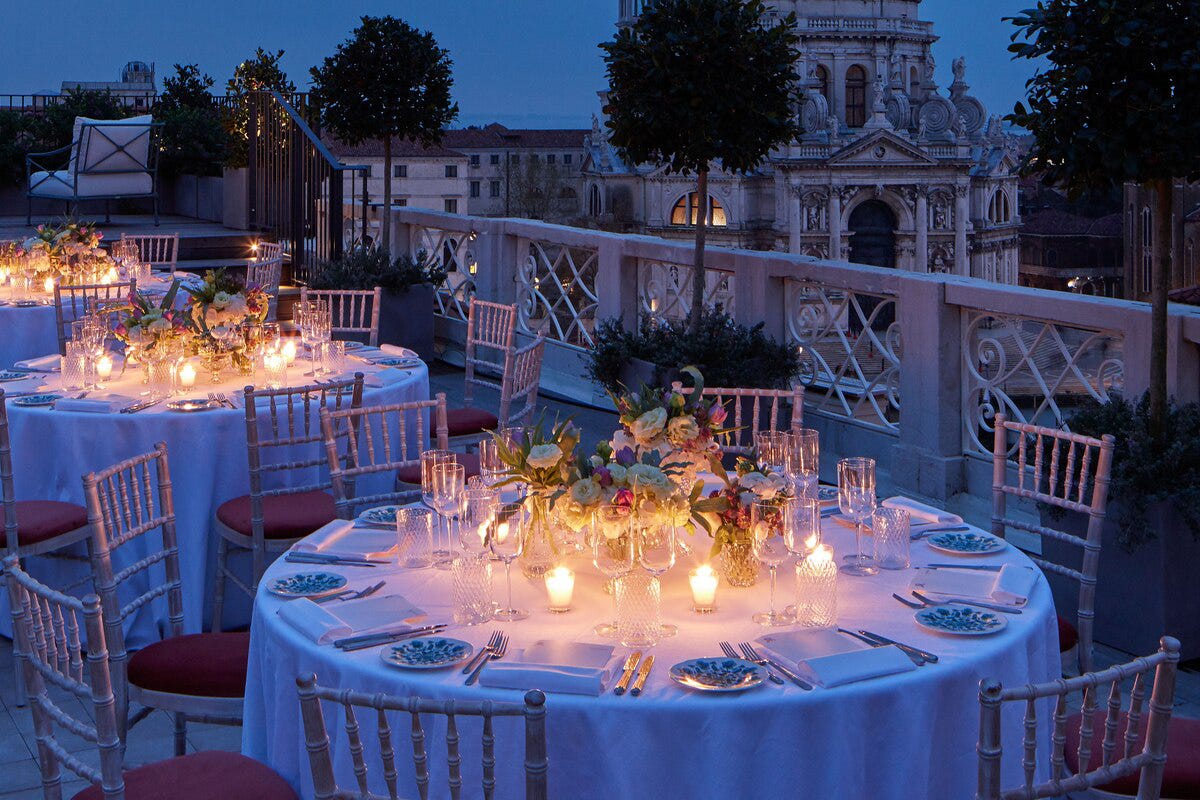 Il ristorante può contare su una meravigliosa terrazza. Fonte: Marriot La cucina del The St. Regis Venice Obiettivo: scuotere la tradizione