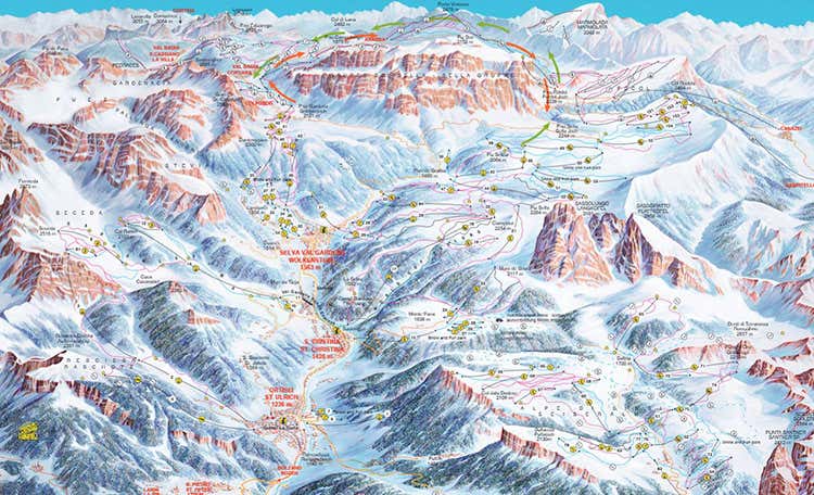 (La stagione invernale in Val Gardena Discese mozzafiato in un paradiso bianco)