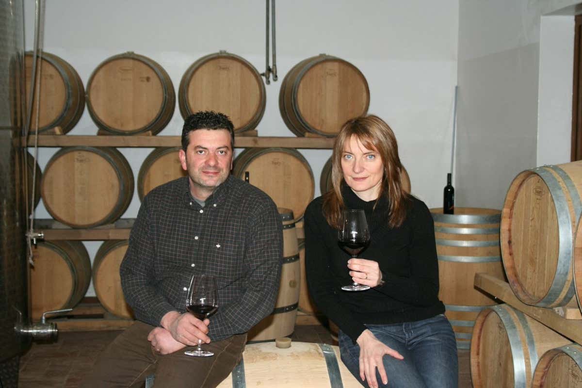 Stefano Billi con la moglie Silvia Menicagli&nbsp; Azienda agricola Fornacelle, il vino a Bolgheri tra tradizione e futuro