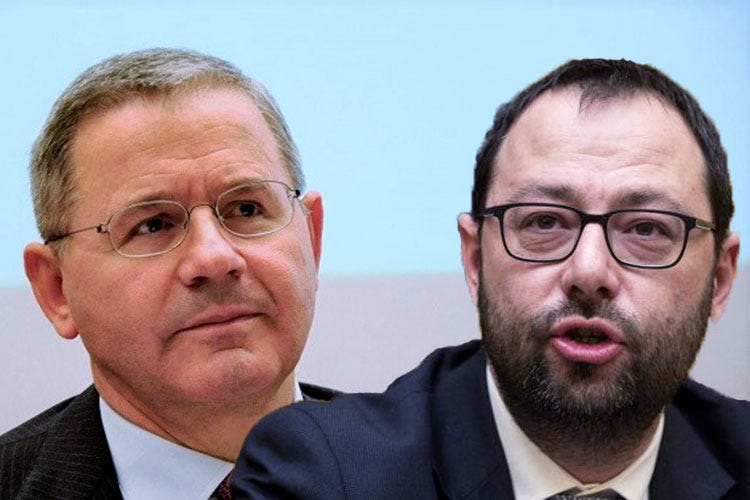 Lino Enrico Stoppani e Stefano Patuanelli - Ristoranti, quasi 38 miliardi in fumo Fipe scrive al Ministro Patuanelli