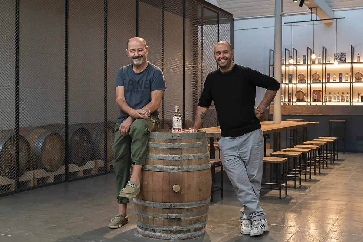 I due fondatori di Strada Ferrata Dalla birra ai distillati, Strada Ferrata innova con la linea spirits New Make