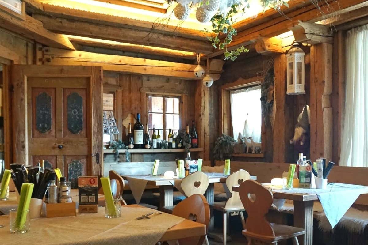 La sala del ristorante Mister Zoncolan