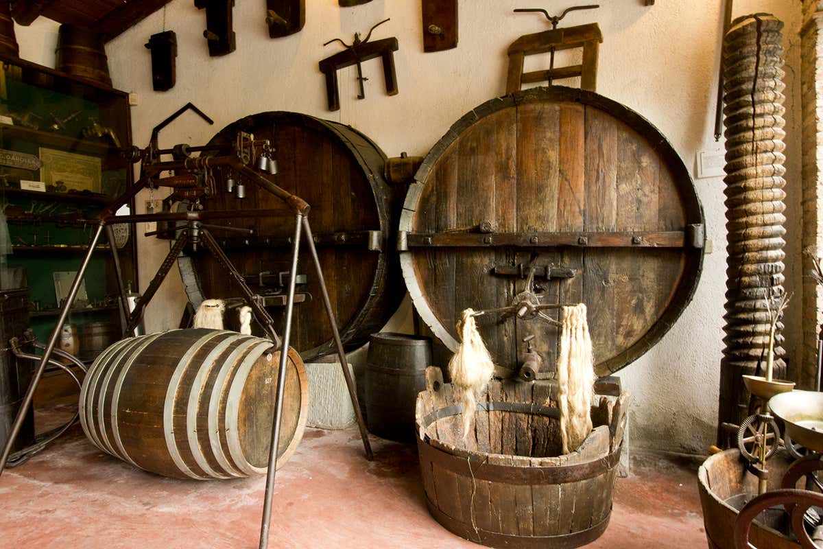 Nelle sale del museo sono esposti antichi strumenti enologici e testimonianze della cultura del vino, custodite dalla famiglia Gualberto Ricci Curbastro