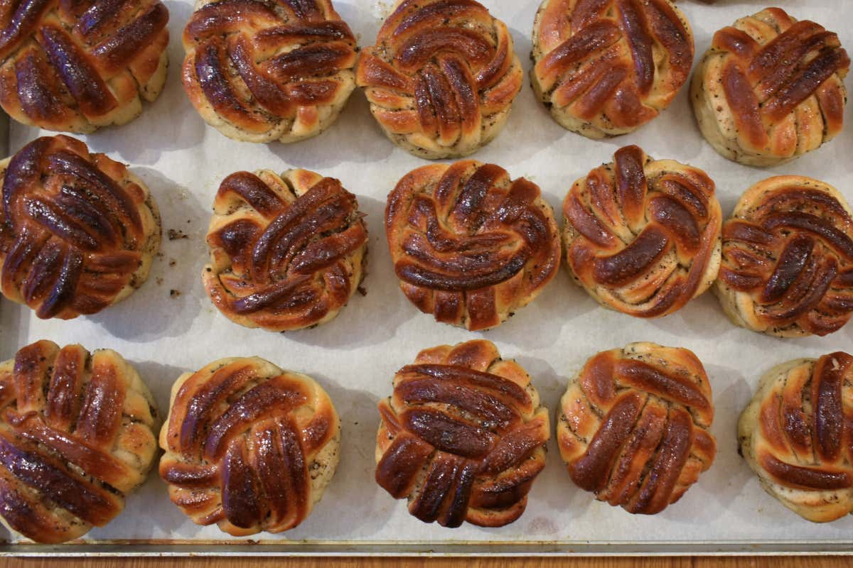 Il classico Cardamom Bun di Copenaghen