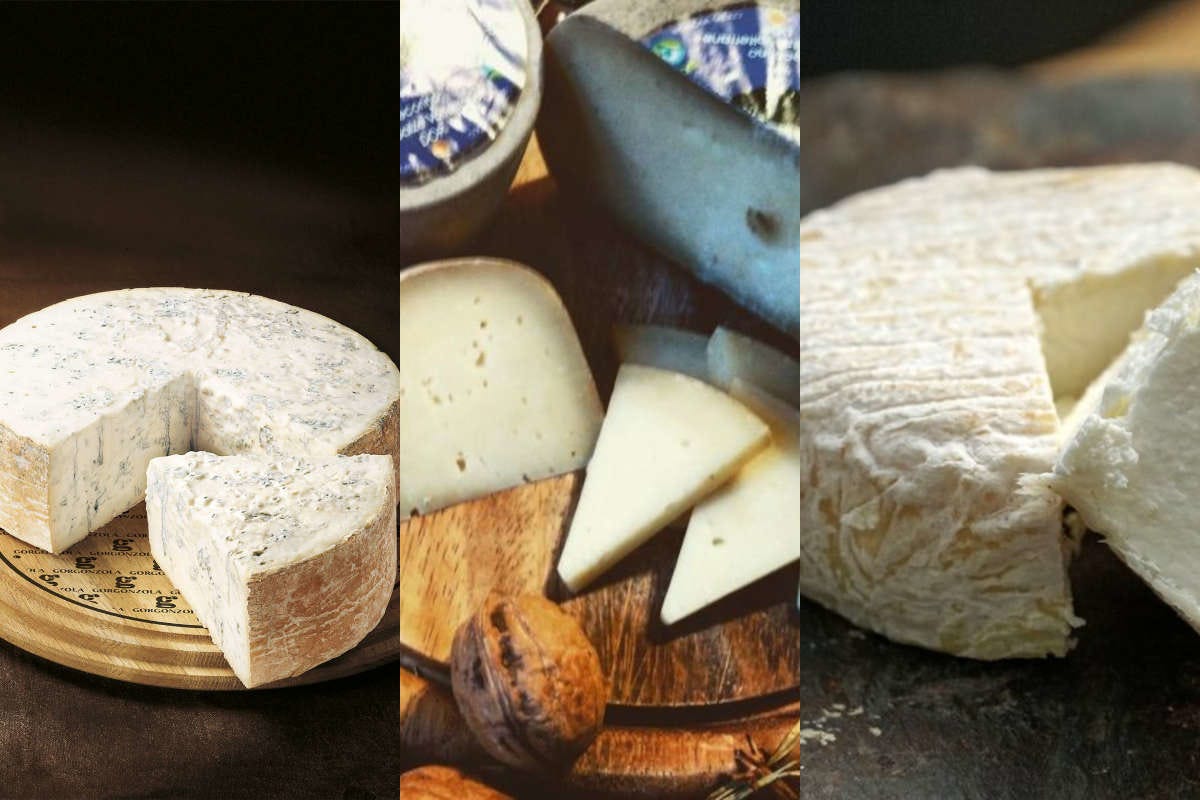 Sul tagliere dei formaggi: Gorgonzola, Pecorino delle Balze e Roccaverano