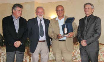  Da sinistra: Piergiuseppe Pasini, Sante Bonomo, Renato Andreolassi e Giuseppe Turrina