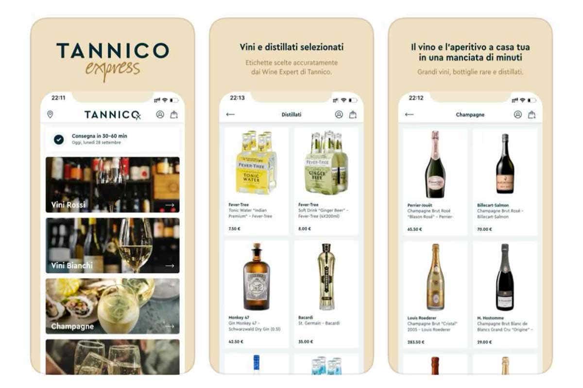L'app Tannico Express scaricabile su IoS e Android Tannico lancia il servizio di consegna Express anche a Torino e Bologna L'app Tannico Express scaricabile su IoS e Android Tannico lancia il servizio di consegna Express anche a Torino e Bologna