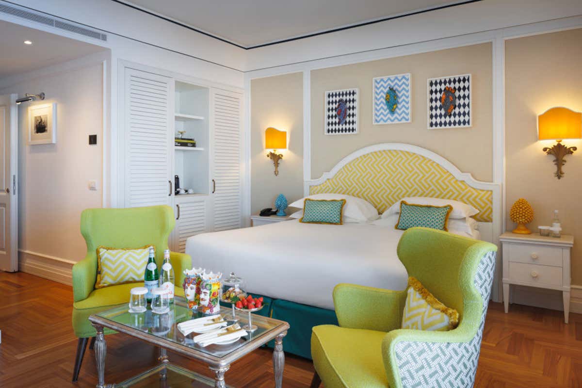 Una delle camere del Grand Hotel San Pietro