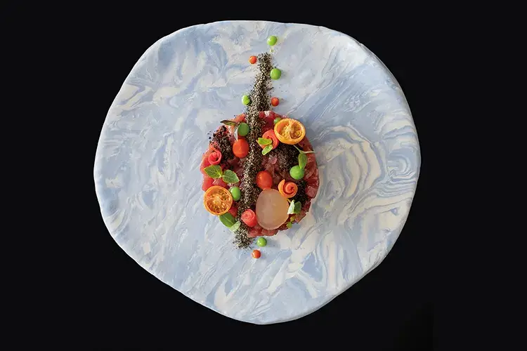 Tartare di tonno rosso, pomodoro e pomidori