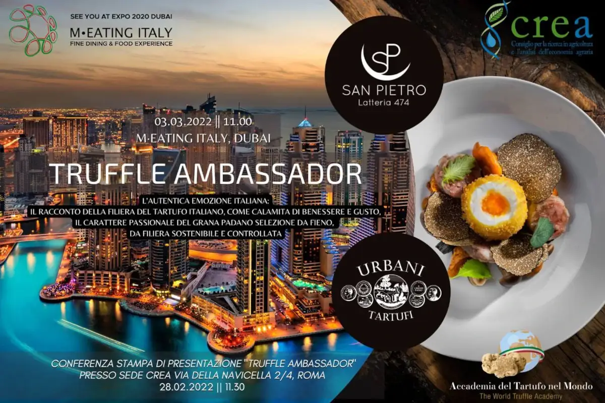 Cristini porta il tartufo sul palco di Expo Dubai e accompagna i grandi brand del Made In Italy.