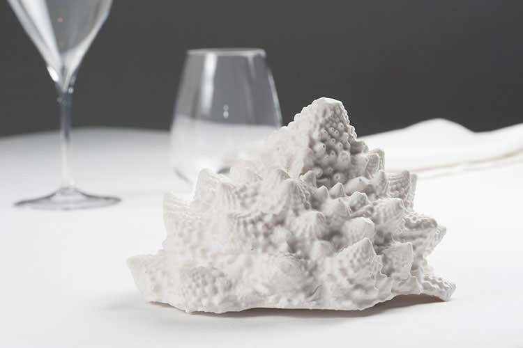 (In tavola le sculture dello chef Aliberti Al Tre Cristi i piatti diventano opere d’arte)