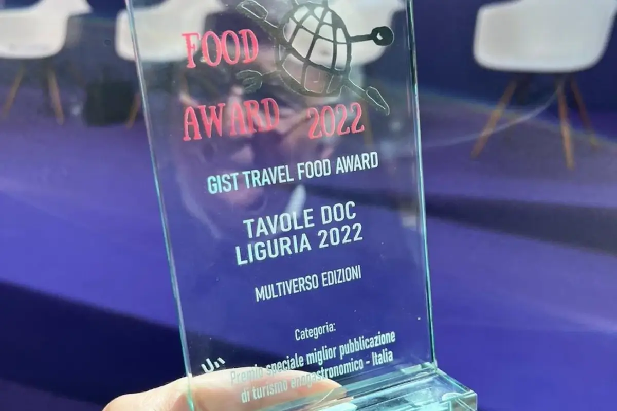 Il Premio GIST Food Travel Award Premio Gist Food Travel Award, la migliore guida &egrave; TavoleDoc Liguria