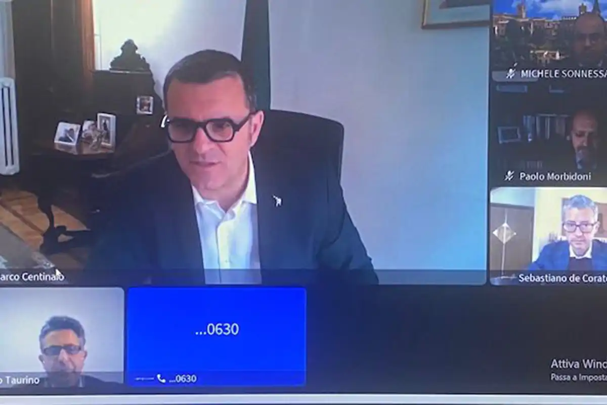 Un'immagine dell'incontro tenutosi online il 5 maggio&nbsp; Turismo enogastronomico, nasce un tavolo per lo sviluppo strategico