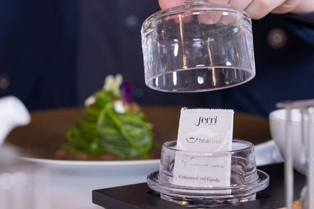 [Tea Tour] all'Oseleta: il piatto di Marco Marras incontra il tè “Colazione del Garda”