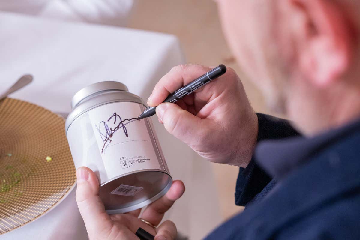 [Tea Tour] all'Oseleta: il piatto di Marco Marras incontra il tè “Colazione del Garda”