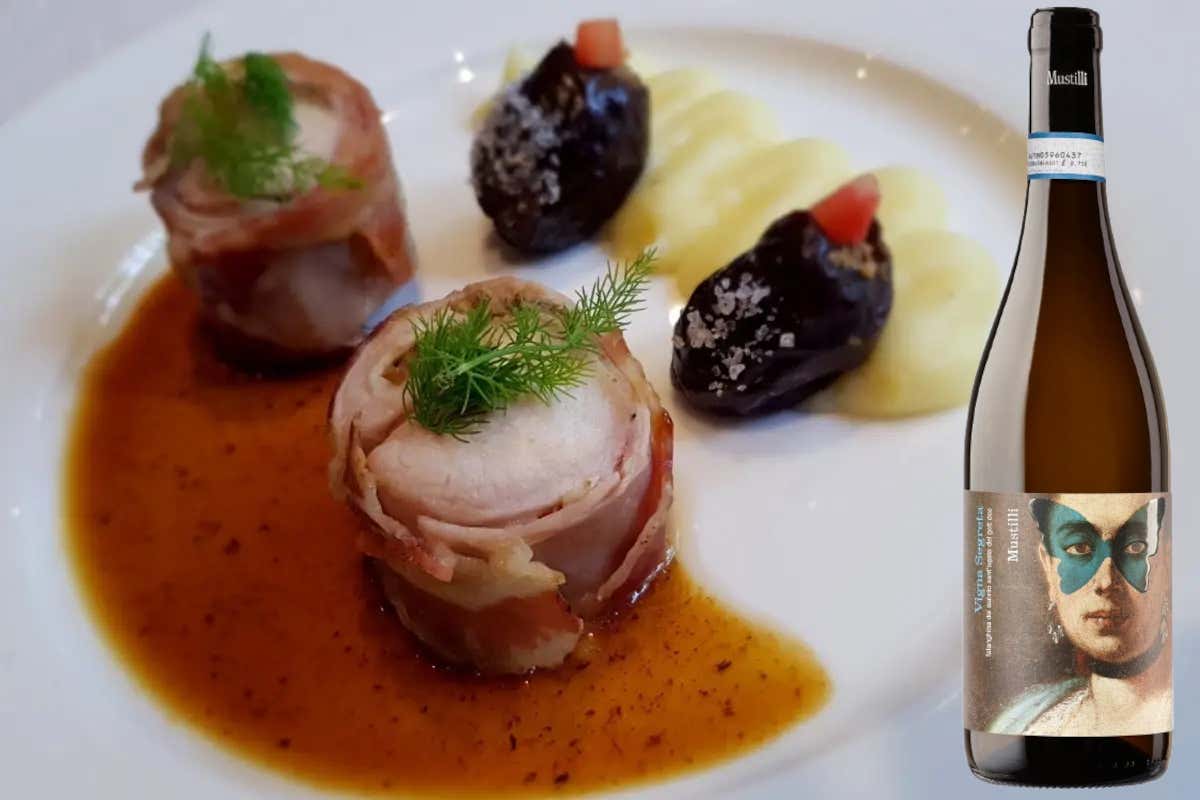 Lombata di coniglio in porchetta con Sant’Agata dei Goti Doc 2022, Vigna Segreta, Falanghina del Sannio