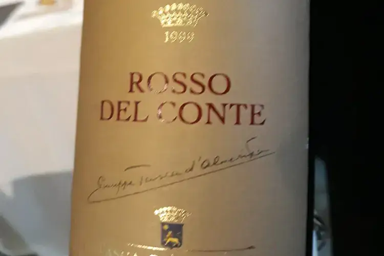 Rosso del Conte 1999 Per i 20 anni dell'Associazone italiana sommelier Sicilia, grande festa e degustazioni
