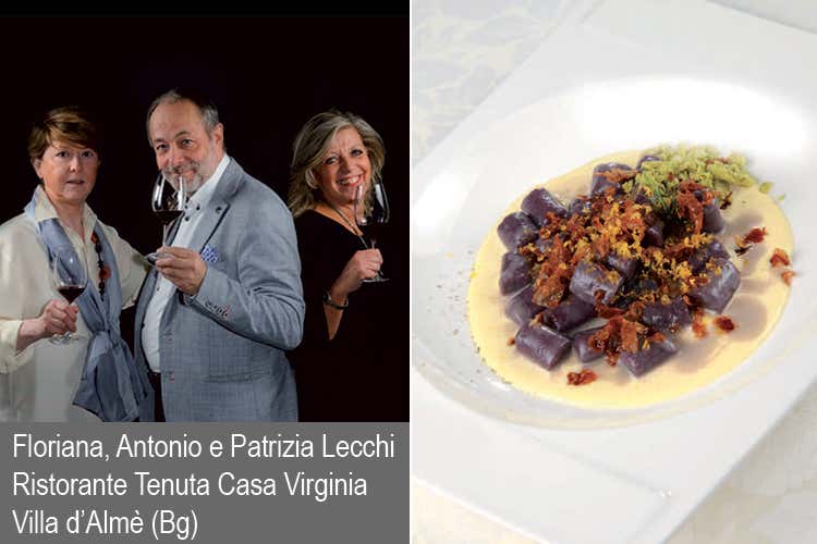 Floriana, Antonio e Patrizia Lecchi e i loro Gnocchi di carote viola (Gnocchi di carote viola, la nostra carbonara e guanciale) Floriana, Antonio e Patrizia Lecchi e i loro Gnocchi di carote viola (Gnocchi di carote viola, la nostra carbonara e guanciale)