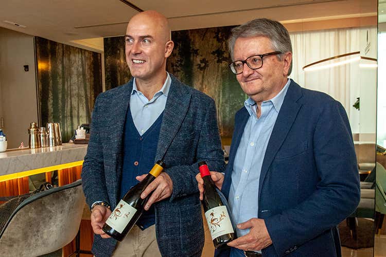 Emiliano Falsini ed Elvio Alessandri (Tenuta La Floriana Nuovo progetto vinicolo marchigiano) Emiliano Falsini ed Elvio Alessandri (Tenuta La Floriana Nuovo progetto vinicolo marchigiano)