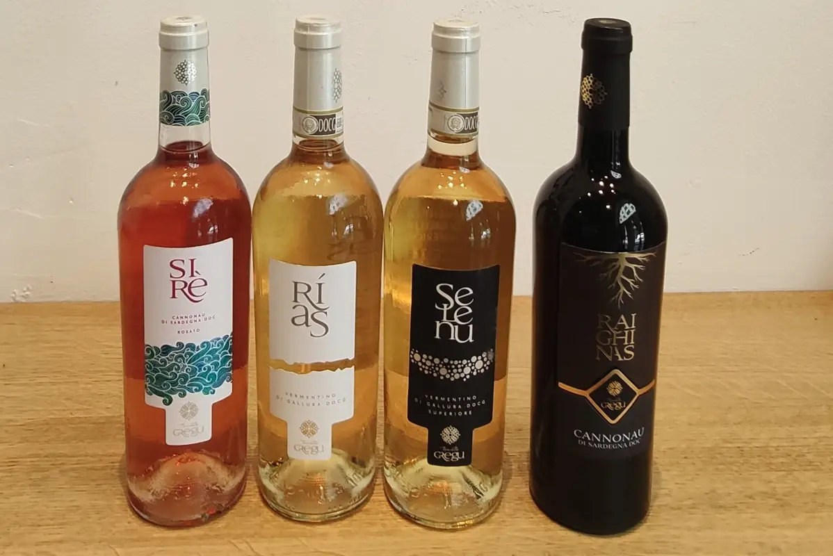 Alcune bottiglie degustate Tenute Gregu da Porto Cervo a Milano