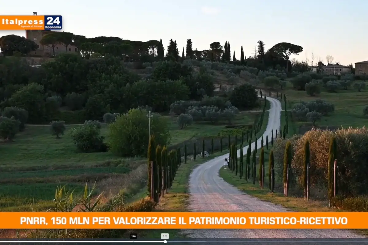 [TG Economia]: Pnrr, 150 milioni per valorizzare il patrimonio turistico-ricettivo