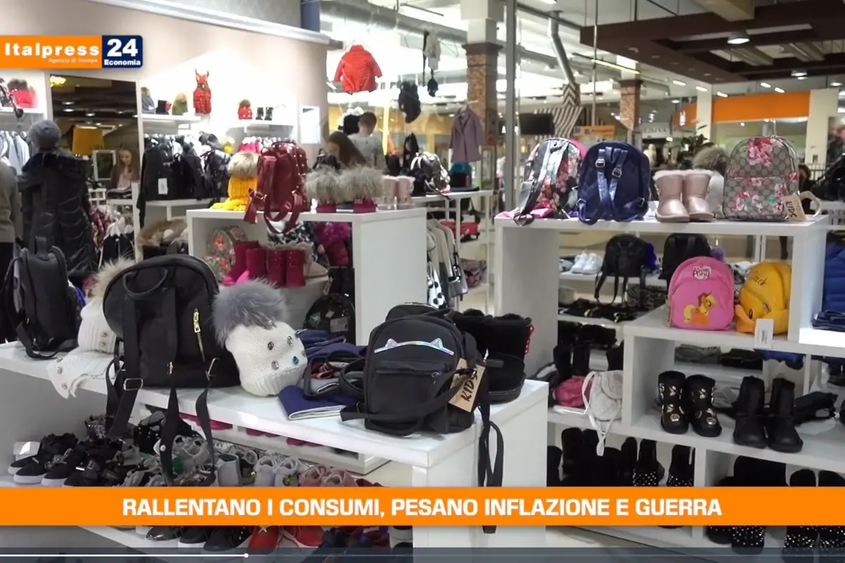 [TG Economia]: Rallentano i consumi, pesano inflazione e guerra