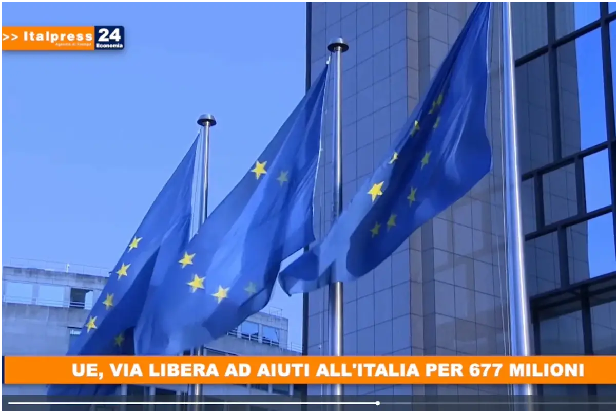 [TG Economia]: Ue, via libera ad aiuti all'Italia per 677 milioni