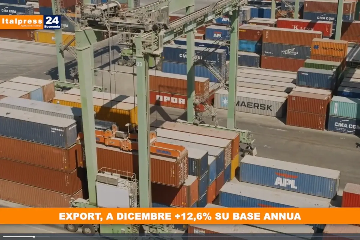 Tg economia cresce l'export a dicembre [TG Economia]: Export, a dicembre&nbsp; 12,6% su base annua